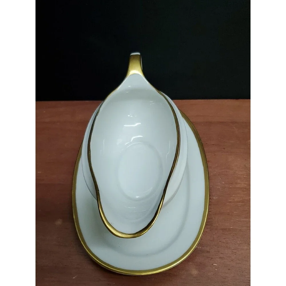 Hutschenreuther White and Gold Trim 